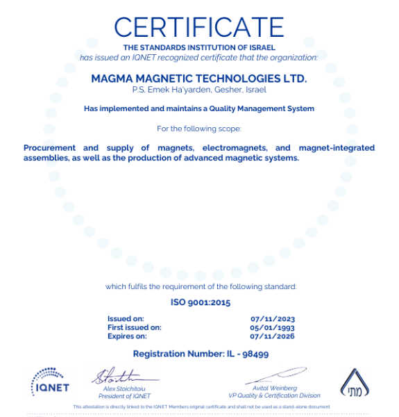 Magma Certificate IQNET 27 Oct 2024